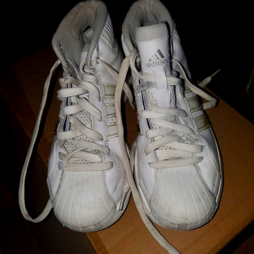 Adidas White High-Top Sneakers